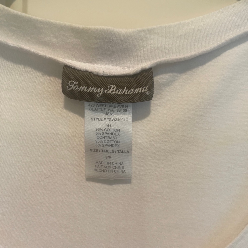 Tommy Bahama Short Sleeve Cotton Maxi Summer Dress Women Sz Small Petite - Picture 4 of 4